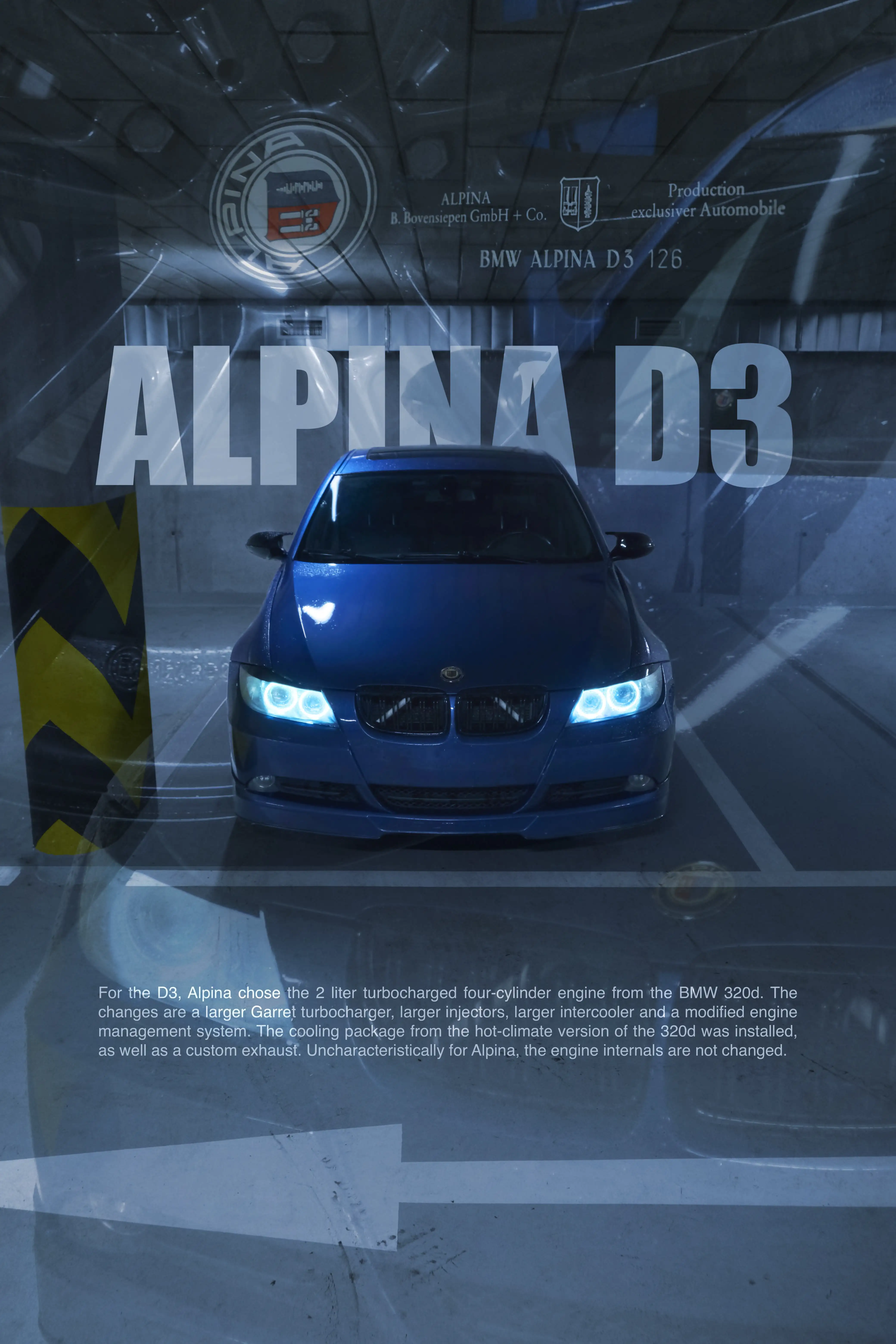 Fotografie posters alpina (automotive foto, poster artwork).