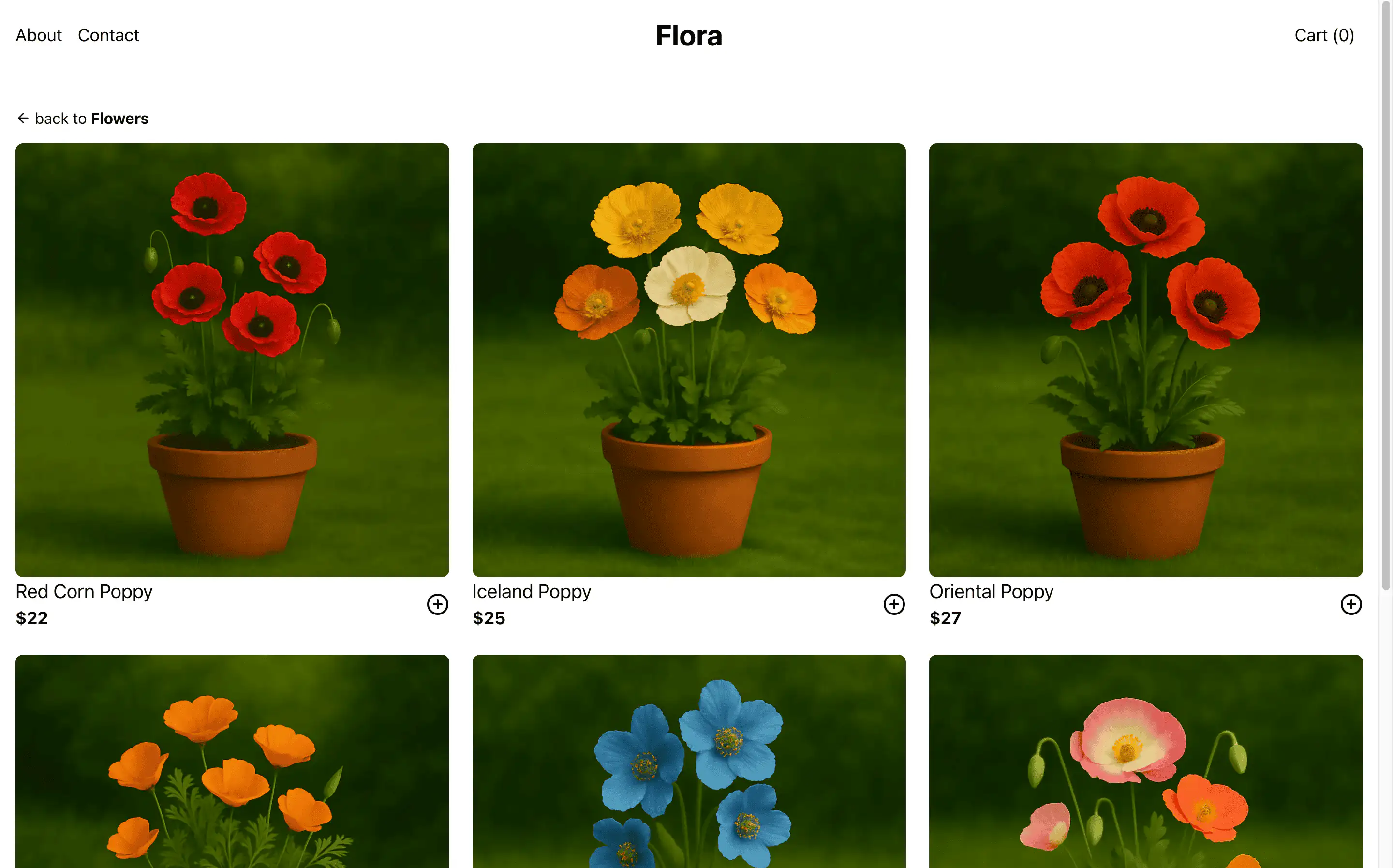 Flora showcase screenshot