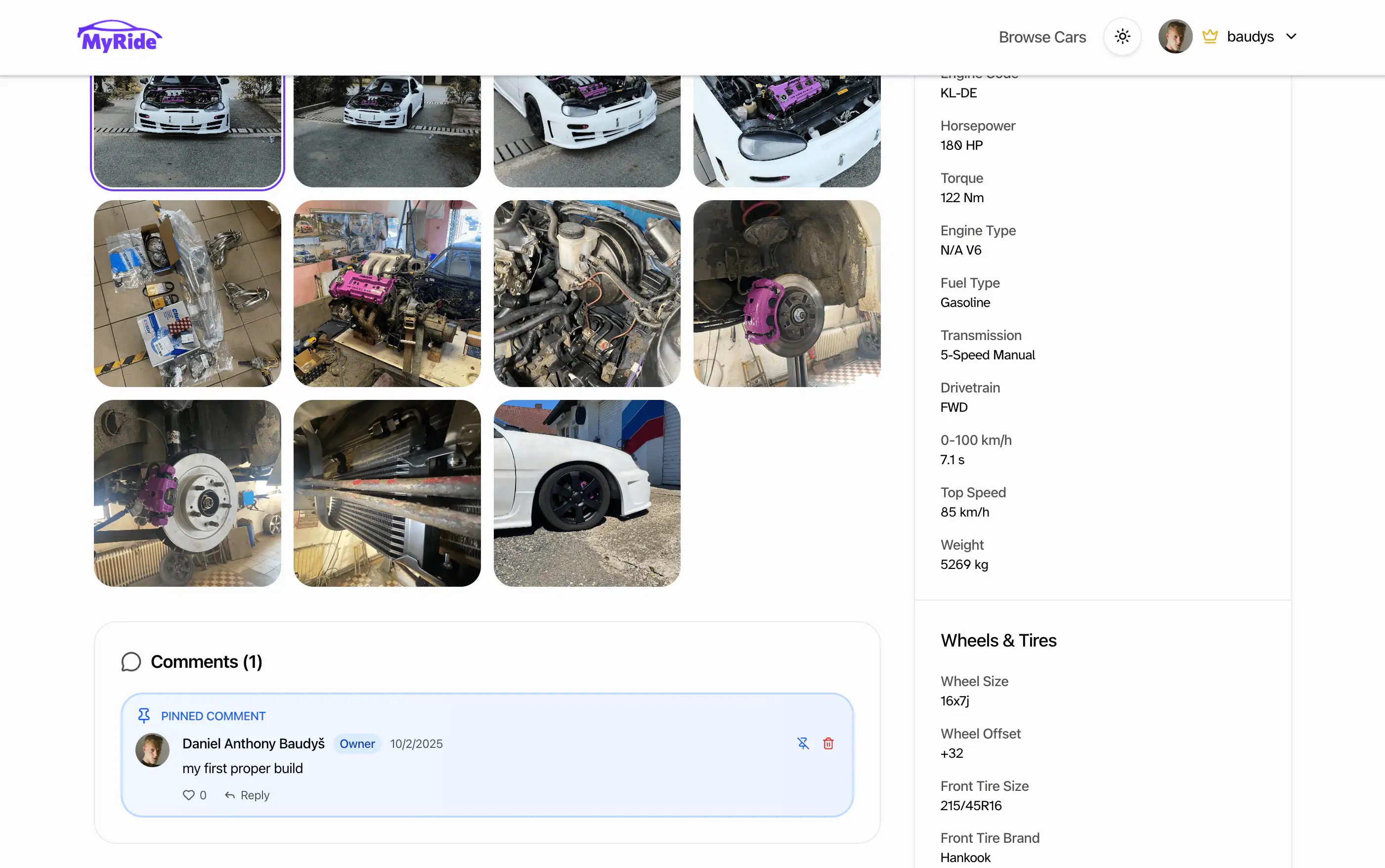 My Ride showcase screenshot